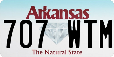 AR license plate 707WTM