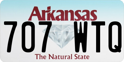 AR license plate 707WTQ