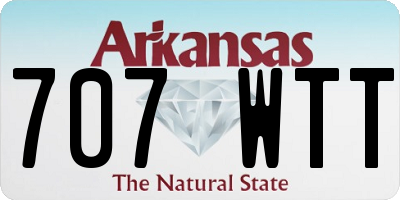 AR license plate 707WTT