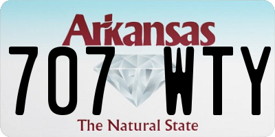 AR license plate 707WTY