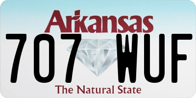AR license plate 707WUF