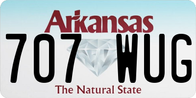 AR license plate 707WUG