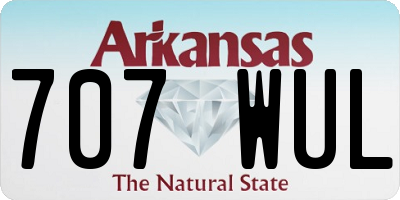 AR license plate 707WUL