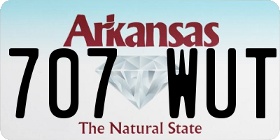 AR license plate 707WUT