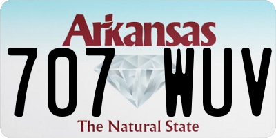 AR license plate 707WUV