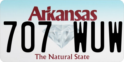 AR license plate 707WUW