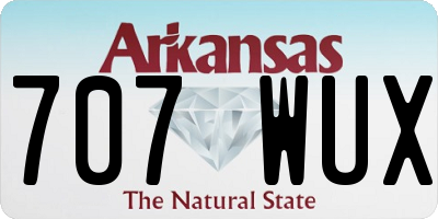 AR license plate 707WUX
