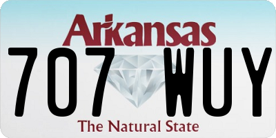 AR license plate 707WUY