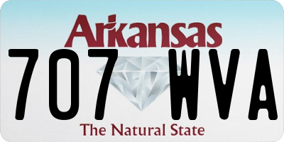 AR license plate 707WVA