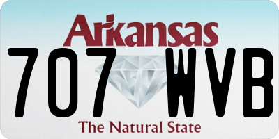 AR license plate 707WVB