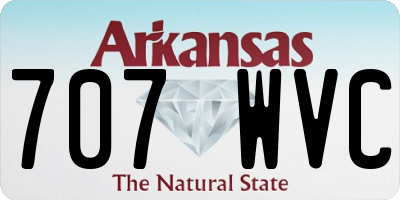 AR license plate 707WVC