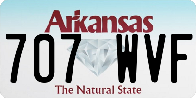 AR license plate 707WVF