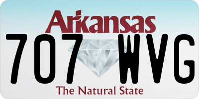 AR license plate 707WVG