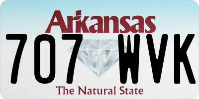AR license plate 707WVK