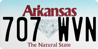 AR license plate 707WVN