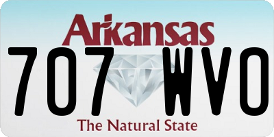 AR license plate 707WVO