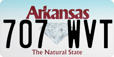 AR license plate 707WVT
