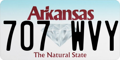 AR license plate 707WVY