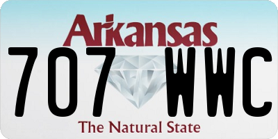 AR license plate 707WWC