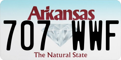 AR license plate 707WWF