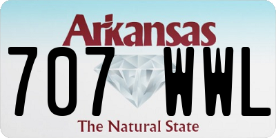 AR license plate 707WWL