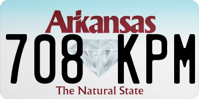 AR license plate 708KPM