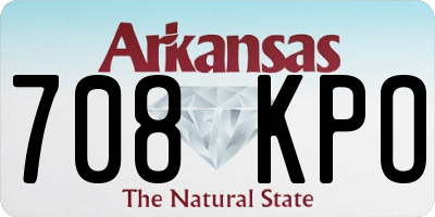 AR license plate 708KPO