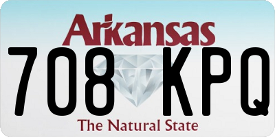 AR license plate 708KPQ