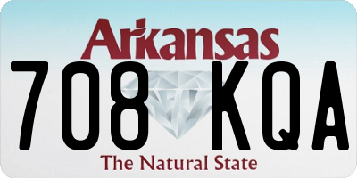 AR license plate 708KQA