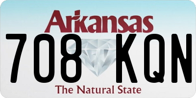 AR license plate 708KQN