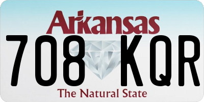 AR license plate 708KQR