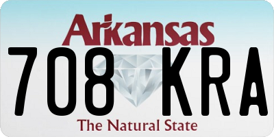 AR license plate 708KRA