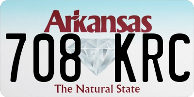 AR license plate 708KRC