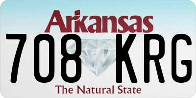 AR license plate 708KRG
