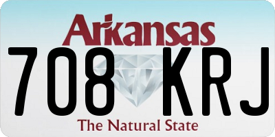 AR license plate 708KRJ