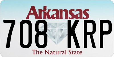 AR license plate 708KRP