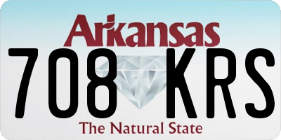 AR license plate 708KRS