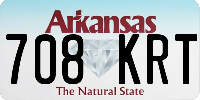 AR license plate 708KRT