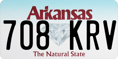 AR license plate 708KRV