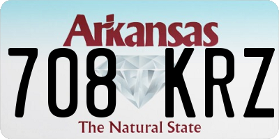 AR license plate 708KRZ