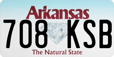 AR license plate 708KSB