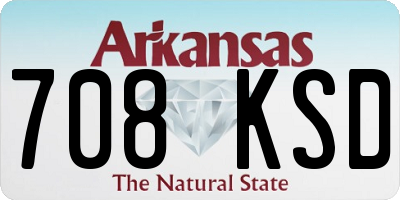 AR license plate 708KSD
