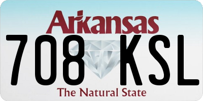 AR license plate 708KSL