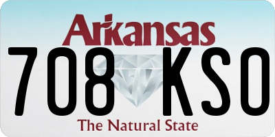 AR license plate 708KSO