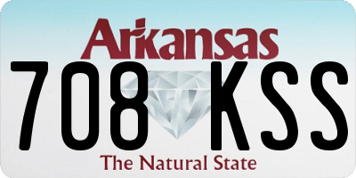 AR license plate 708KSS