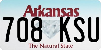 AR license plate 708KSU