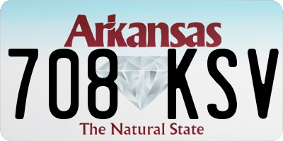 AR license plate 708KSV
