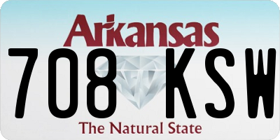 AR license plate 708KSW