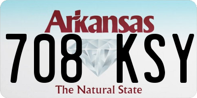 AR license plate 708KSY