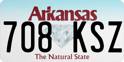 AR license plate 708KSZ
